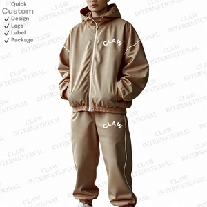 Ensemble de survêtement personnalisé pour hommes OEM veste et pantalon coupe-vent en nylon léger avec fermeture éclair pour l'entraînement ou le style - Product Image 3