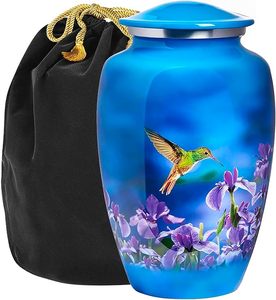 Jarrón de aluminio para mujer adulta, jarrón de mesa de Metal para cremación, funeral decorativo para hombres y mujeres - Product Image 1