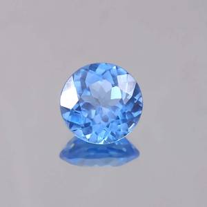 Aigue-marine brésilienne bleu ciel sans défaut, pierres précieuses rondes en vrac, bagues aigue-marine de qualité fine et fabrication de bijoux, pierres précieuses en vrac - Product Image 1