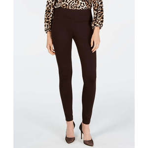 INC International Concepts Leggings marroni da donna taglia 10 in tessuto lavorato a maglia senza cuciture ed elasticizzato - Product Image 1