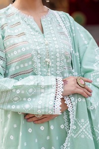 2025 Best-seller Femmes Écologique Casual Shalwar Kameez 100% Pure Lawn Dupatta Nouveau Design Lavable OEM Kameez Solide - Product Image 3