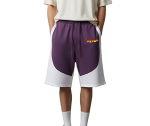 Pantalones Cortos de Hombre de Alta Calidad en Algodón y Poliéster, 250GSM, Felpa, Cintura Elástica, Estilo Urbano, Casual, al por Mayor - Product Image 1