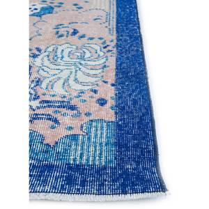 Tapis en laine noué à la main bleu vintage Pae-2113, motif floral, grand tapis pour la décoration de la maison, du salon et du couloir, taille 9x12 - Product Image 4