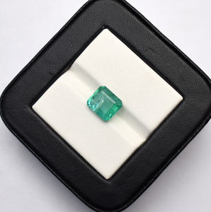 3,05 CTS, Esmeralda natural, esmeralda de Zambia, 9X8mm, corte esmeralda, suministro de piedras preciosas, anillo de Esmeralda, Octágono de Esmeralda - Product Image 4