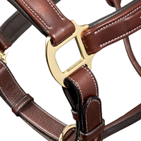 Harnais de course pour cheval en cuir de vachette brun de qualité supérieure, personnalisé, doux, durable, réglable, confortable, rembourré, avec ferrures en laiton élégantes