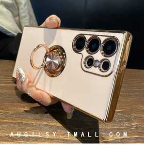 KAOU Removable Magnetic Mount TPU Electroplated Luxury Case For S24 Ultra Holster Included Laser Engraved Commercial - Product Image 2