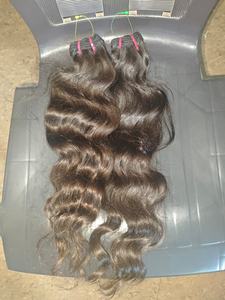 100% Extensions de cheveux humains vierges indiens de haute qualité perruques brutes vague droite crépus divers 8 28 pouces dentelle de fermeture profonde - Product Image 2