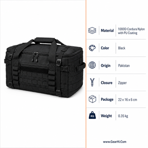 Sac de Récupération en Nylon avec Fermeture Éclair pour Treuil Routier, Sangle de Remorquage, Manille, Bloc de Récupération – Étui de Rangement pour Matériel de Récupération Véhicule - Product Image 6