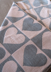 Manta Reversible Cálida de 2 Colores con Jacquard Tubular Tejido a Cuadros-Estilo Largo - Product Image 2