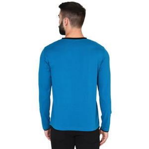 Camiseta de Manga Larga para Uso Diario, Poliéster y Algodón, 205 GSM, Transpirable, Fácil Cuidado, Ropa Casual, Fabricante de Marca Privada OEM Personalizada - Product Image 4