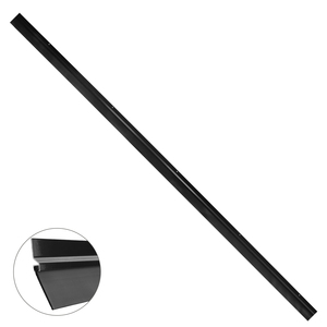 Sello de Aluminio Negro para Puerta de Garaje con Goma de 2.5m. - Product Image 1
