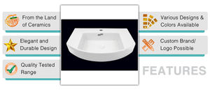 Latest Stock Arrival Hot Selling Superb Quality <b>White</b> Ceramic Vanity <b>Cabinet</b> Hand Wash Basin for Hotel & Home Use - Product Image 3