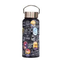 Bouteille isotherme en acier inoxydable gravée au laser de 32 oz avec paille, souvenir Parcs Nationaux, pour boissons froides, portable, cadeau, boutique