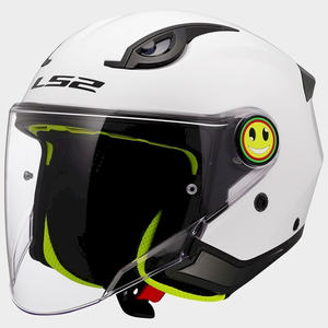 Casco Infantil LS2 Funny II OF622 Retro Jet con Cierre Rápido, Carcasa de Fibra de Vidrio ABS, Visera, Talla XL, Nuevo en Caja - Product Image 1