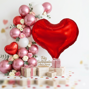 Globo de Corazón Estilo Macaron Modelo 50068 para Fiestas, Globos de Aluminio Grueso con Helio, Estrellas, Graduación, Año Nuevo Chino, Regreso a Clases - Product Image 5