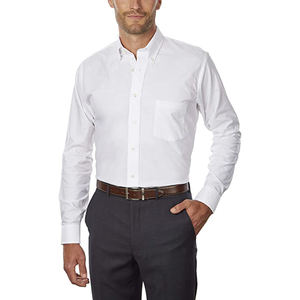 Camisa de Vestir para Hombre de la Mejor Calidad, Servicios ODM, Estilo Premium, Nuevo Modelo, Talla 6XL, Transpirable, 100% Algodón Popelina, Antiarrugas - Product Image 1