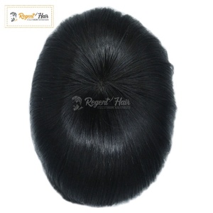 Meilleure vente REGENT artisanal 100% indien Remy cheveux toupet pour hommes vague naturelle et Stock droit pour la vente en gros - Product Image 3
