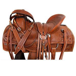 Vente directe d'usine, selles de cheval en cuir de vache respirant / Vente en gros personnalisée, selles de cheval en cuir léger pour l'équitation - Product Image 2