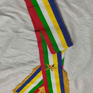 Vente en gros de ceintures maçonniques OES Sash à cinq couleurs Ceintures maçonniques personnalisées de haute qualité à vendre - Product Image 4