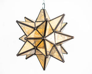 Lanterne Métallique en Forme d'Étoile avec Support de Bougie Suspendu pour Décoration de Fêtes, Support de Bougie Chauffe-Plat Thème Classique – Grande Vente - Product Image 6