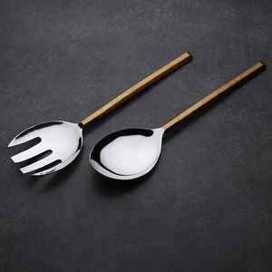 Cuillère à salade en acier inoxydable au design moderne, idéale pour les événements domestiques et la restauration, vente en gros depuis l'Inde - Product Image 2