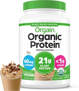 Orgain Organic Vegan <b>Protein</b> Powder, Iced Coffee - 21g Plant <b>Protein</b> 2.03 lb - Product Image 4