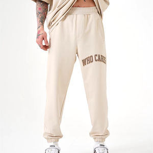 OEM service personnalisé surdimensionné coton lourd hommes personnalisé de base nouveau premium noir survêtement pantalon offre en gros tendance 2024 qualité - Product Image 1