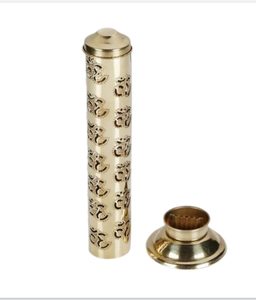 Porte-encens en laiton pur Unique avec support en bois de santal Dhoop Batti cône Pooja standard pour diffuseur d'aromathérapie Agarbatti - Product Image 5
