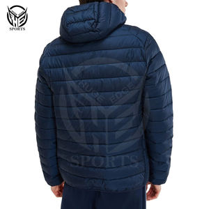 Manteau d'hiver de couleur unie pour l'extérieur chaud et épais veste polaire avec logo personnalisé pour hommes vente en gros - Product Image 2