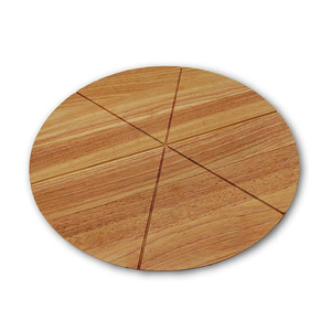 Planche à découper circulaire en bois avec poignée, 14 pouces, pour la menuiserie, la Pizza, le fromage - Product Image 1