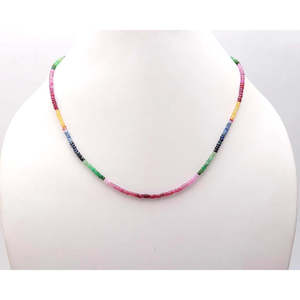 Cuentas de Zafiro Multipreciosas de 16 Pulgadas, 3-4 mm, Facetadas, Corte Diamante, Cuentas de Rubí para Joyería - Product Image 3