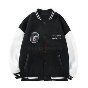 Chaqueta con letras hechas a medida para hombre, estilo de calle principal con cuello levantado, nueva chaqueta de invierno a la moda - Product Image 1