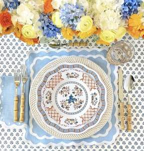 Manteles individuales de lino hechos a mano, diseño de trabajo bordado para decoración elegante de mesa de comedor e ideas de decoración del hogar de cocina - Product Image 1