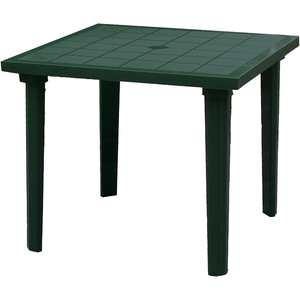 Bica 80x80x72h cm verde rimovibile tavolo da esterno tavolo quadrato in plastica da giardino per i fine settimana - Product Image 1