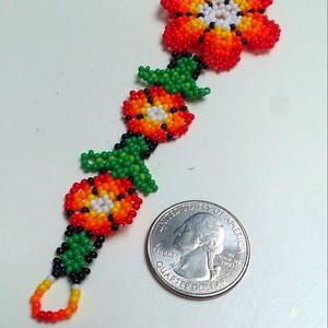 Top Qualité 15 Cms Long Fabriqué À La Main Perlé Fleurs Conception Femmes Perles Bracelets De Poignet De Fabricant Indien PAR HF CRAFTS - Product Image 4