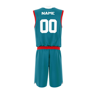 ชุดบาสเก็ตบอลสำหรับผู้ใหญ่ชุดเสื้อบาสเก็ตบอลและกางเกงขาสั้นดีไซน์ไม่ซ้ำใคร - Product Image 3