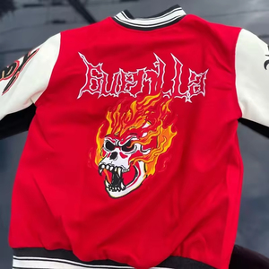 OEM personalizado Lightman chaquetas de alta calidad Chenille bordado Varsity chaqueta de béisbol de peso pesado toalla Patchwork invierno - Product Image 6