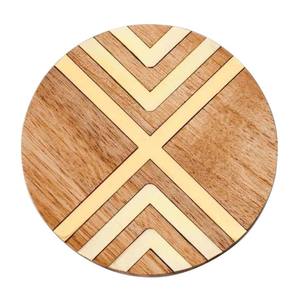 Ensemble de 4 sous-verres à thé de forme ronde pour articles de cuisine traiteur Design fait main Style luxueux Finition brillante Sous-verre à thé - Product Image 1