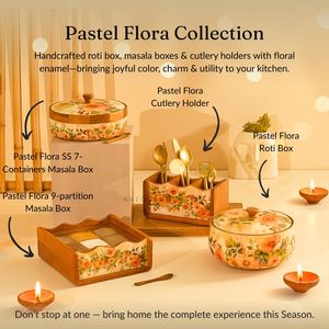 Boîte de rangement de cuisine en bois naturel imprimé multi-usages, écologique, avec séparateurs fonctionnels, réglage de la finesse, épices, herbes - Product Image 2