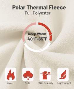 Chaqueta de lana ligera con cremallera para mujer con mangas largas Cómodo ajuste cálido para Unisex para la comodidad del invierno - Product Image 4