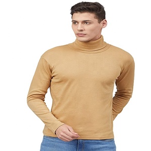 Logotipo personalizable Suéter de moda de invierno de alta calidad Transpirable Estirable Tallas grandes Jersey Comfort Color Camisetas largas para hombres - Product Image 3