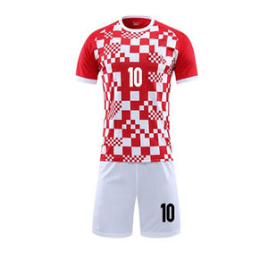 Meilleure qualité Logo personnalisé 100% polyester évacuation de l'humidité vêtements de football hommes uniforme prix de gros nouveau style pas cher taux uniformes - Product Image 1
