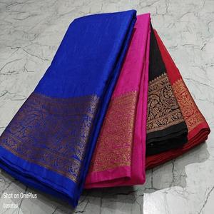 Banarasi Soft <b>Saree</b> with Heavy Rich Pallu Traditional Jaal Blouse Woven Design Party Wear Quick Dry <b>Women's</b> <b>Saree</b> Banaras - Product Image 1