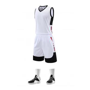 Uniformes de basket-ball personnalisés à séchage rapide, vente en gros en stock, maillots de basket-ball pour hommes - Product Image 6