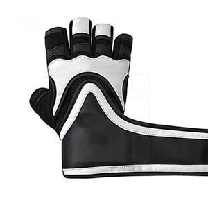 Gants demi-doigts en cuir véritable pour hommes Best-seller 100% Original Leather Bodybuilding Sports Gym Gloves - Product Image 5