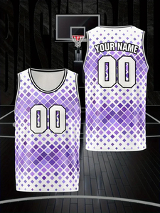 Maillots de basket-ball d'été professionnels 100% Polyester sans manches séchage rapide respirant uniforme Style National grande taille Option - Product Image 5