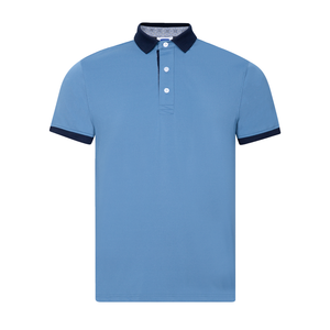 Polos sportifs et élégants pour hommes polos en polyester et spandex avec logo brodé Fabricant de vêtements uniformes de haute qualité - Product Image 2