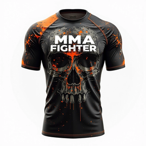 Personnalisé en gros Personnalisé Personnalisé Rash Guards Sublimé MMA Gear Compétitif Sports Fitness Training Personnalisé - Product Image 5