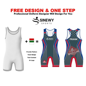 Uniformes de lutte scolaire personnalisés Commande en gros de réductions Singlet de lutte extensible Conceptions personnalisées OEM - Product Image 2