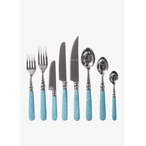 Atractivo juego de cubiertos de metal con mango de hueso blanco plateado para el hogar y hoteles, juegos de cubiertos de mesa - Product Image 5